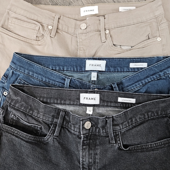 Mens Frame Denim Jeans Trio - Picture 1 of 11